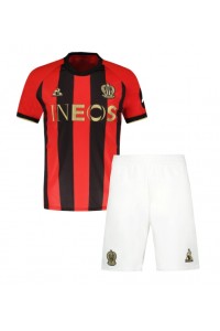 OGC Nice Babytruitje Thuis tenue Kind 2024-25 Korte Mouw (+ Korte broeken)